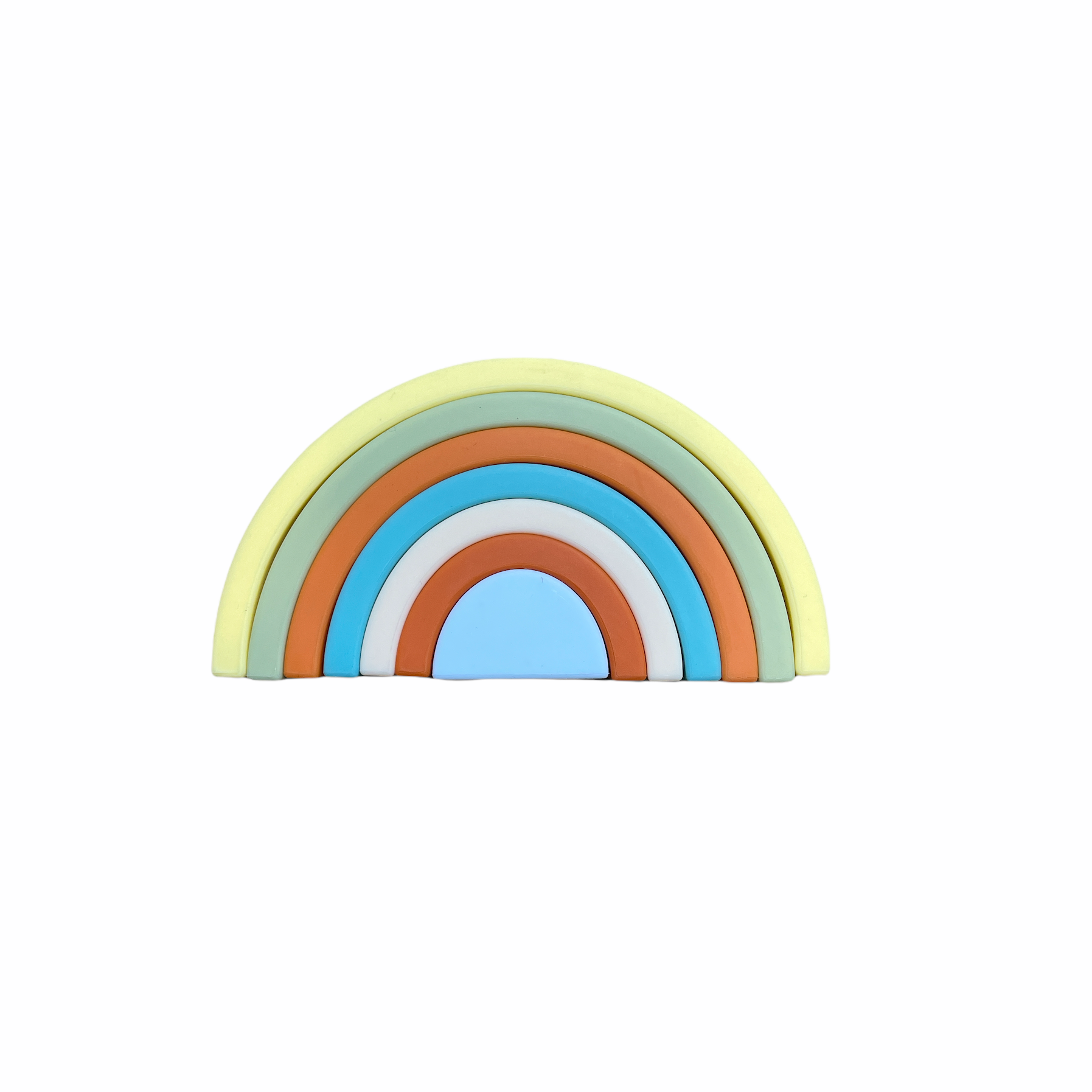 Rainbow Silicone Stacker Toy